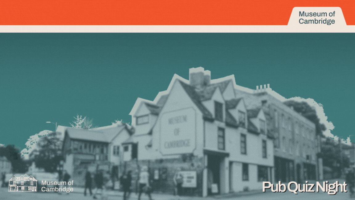 Gif to say thank you to everyone who contributed to the pub quiz at Museum of Cambridge and showing that we raised £519.50